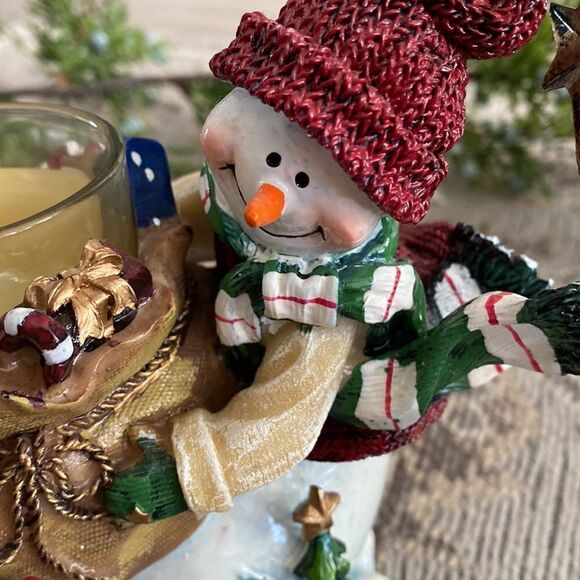 Home  Interiors  Snowman Candleholder  Decor - Picture 5 of 7